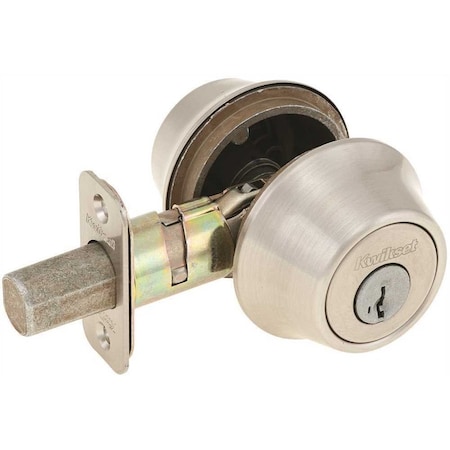 Kwikset 665 Series Satin Nickel Double Cylinder Deadbolt Featuring SmartKey Security 665 15 SMT RCAL RCS V1